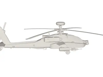 Military Helicopter concept 3D model get
