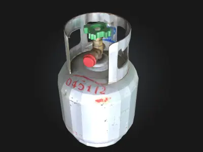 Gas Cylinder  Essential Industrial Storage Unit 3D model