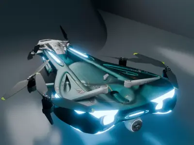 sci fi drone  3D model