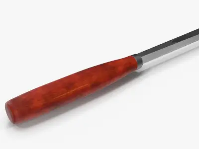 V Chisel 45deg 3D model