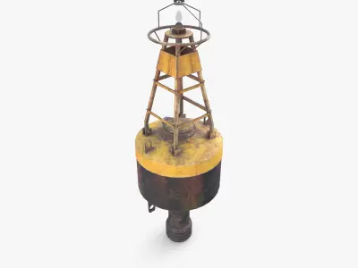 Water buoy v2 Low-poly 3D model