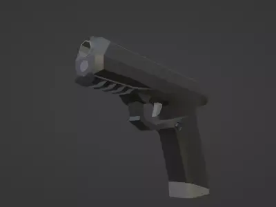 RZs21 gun Low-poly 3D model