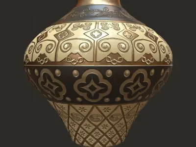 Ornamental vase 1 3D model