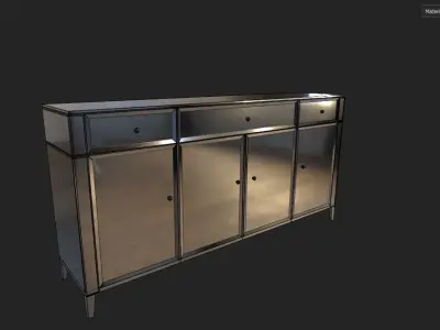  Buffet tables Glamorous Low-poly 3D model