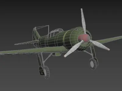LA-5 FN Low-poly 3D model