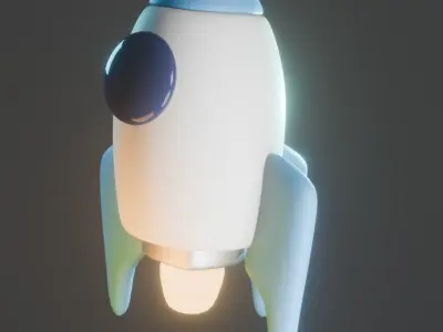 Rocket 3D model buy