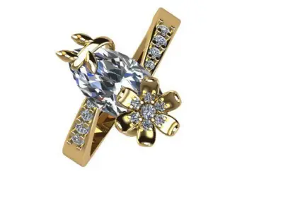 nhan nu size7 - hat chu 12li-obj 3D model