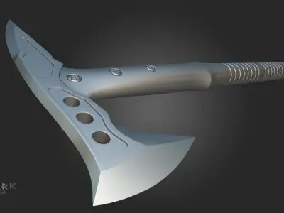 Military Tactical Tomahawk  Low-poly 3D model
