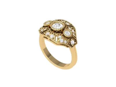 Wedding Ring  3D print model 211