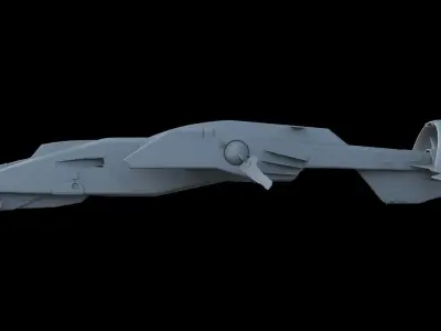 Sci-Fi Hunter 3D model