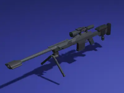 low poly DLQ33 Low-poly 3D model