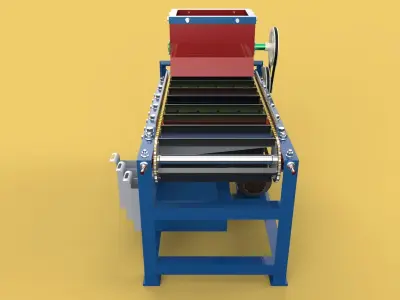 AUTOMATIC SCREW BOLT SORTING CONVEYOR MACHINE 3D model