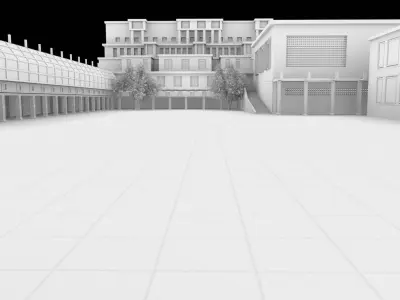 Old SHRINE medieval  Free low-poly 3D model