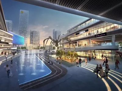 3Dmax fashion city commercial square building 267 3D model