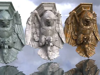 Owl Statue 3D model