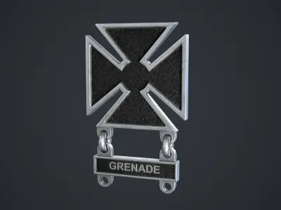 Marksmanship Marksman Badge Low-poly 3D model