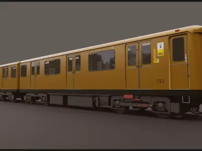 BVG A3L71 U-Bahn  Low-poly 3D model