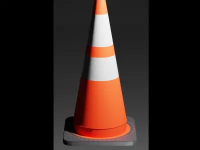 Traffic Cone 3D model purchase