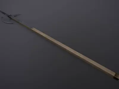 Poleaxe Low-poly 3D model
