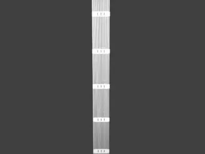 Nuclear fuel rod bundle 3D model