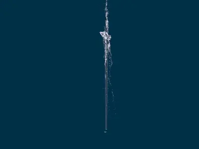 Realistic Water Fountain Animation 6 3D model