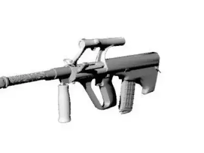 Firearm AUG Free 3D model