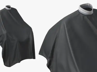  Hair Cutting Cape Waterproof Black 