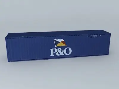 P26O Container 40 Free 3D model