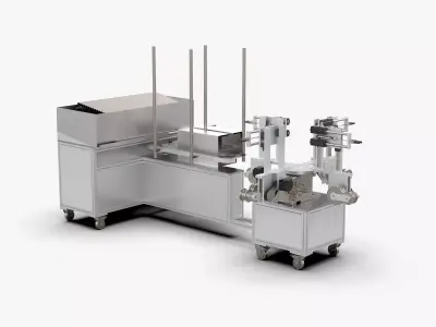 Automatic Pipe Bending Machine 3D model