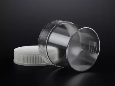 Plastic Sample Jar with Screw Cap 40 ml Low-poly 3D model