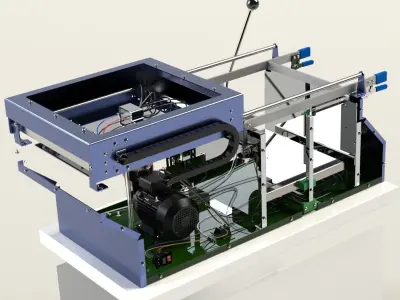 Vacuum Forming Machine 3D model
