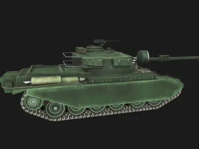 Tank Centurion Mk Low-poly 3D model