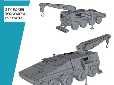 GTK Boxer mit Bergemodul Bundeswehr 3D print model