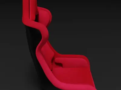racing car seat 3D model by 3DModelingCorp