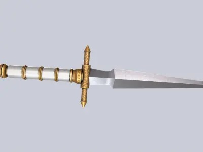 Dagger Low-poly 3D model order