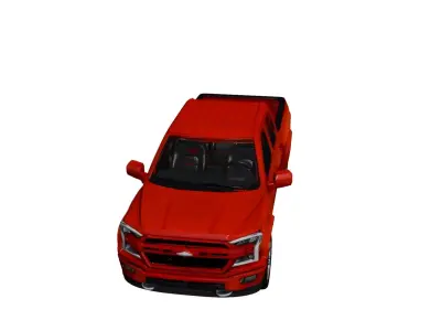 Generic Pickup Clean All-Purpose Utility Truck 02 3D model