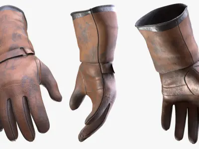 Man and Woman in Working Gloves 146 3D model