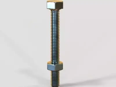 M5 x 40mm Full Thread Hex Bolts 3D print model