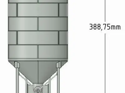 Silo for Harbor or truck parcour 3D print model