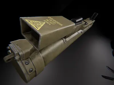 AAA M72 LAW Game Ready PBR Low-poly 3D model