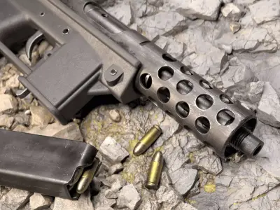 TEC-9 low-poly 3d model Low-poly 3D model