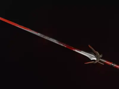 Medieval Two-handed  Sword 4k Textures Free 3D model