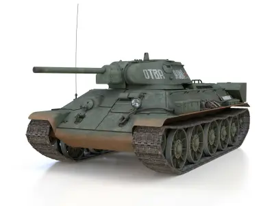 T-34-76 - Model 1942 - Soviet tank - The Brave 3D model