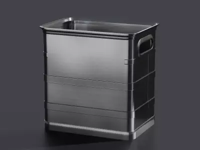 Aluminum Container 001 S 3D model