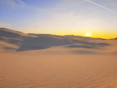 Desert   Gobi Sand Dune Terrain  3D model