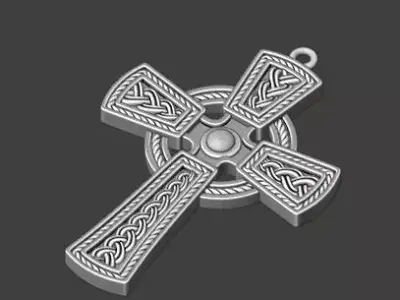 Celtic Cross at 3d printed file  3D print model