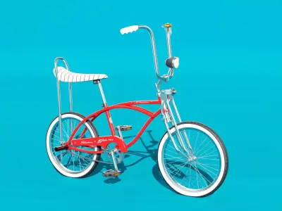 Retro Bicycle 3D Model Inspired by the Classic Schwinn Sting-Ray 3D model