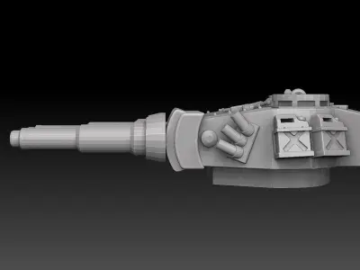Double Barrelled Tiger Tank Turrets 3D print model