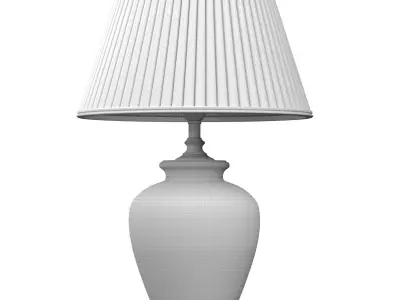 ZEDARO European Sakura Flower and Bird ceramic table lamp 3D model