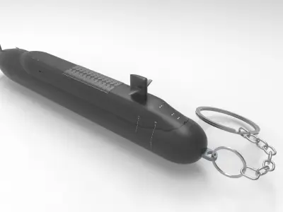 SUBMARINE KEY CHAIN 3D print model